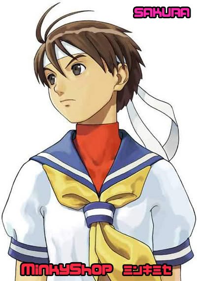 Street Fighter Sakura Cosplay Japanese School Uniform
