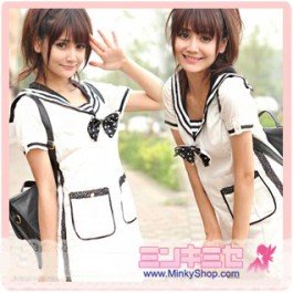 School Girl Sailor Dress
