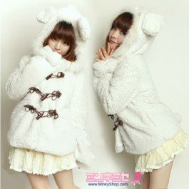Cute Bear Ear Toggle Coat