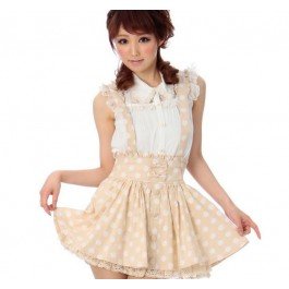 Milky Creme Suspender Two Piece