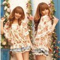 Butterfly Flower Sleeve Blouse