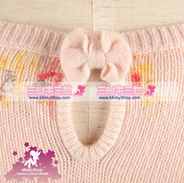 Creamy Rose Knit Jumper