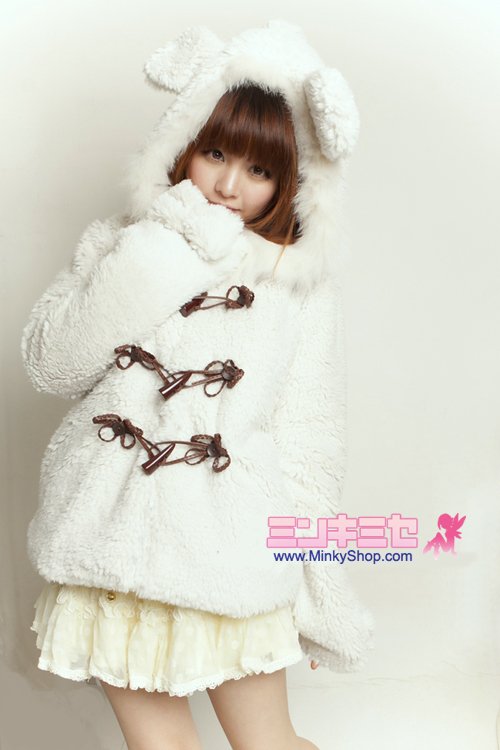 Super Cute Bear Ear Toggle Jacket