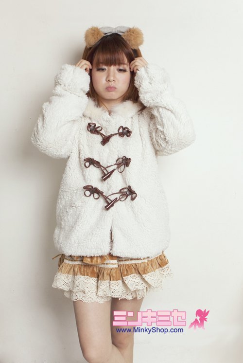 Super Cute Bear Ear Toggle Jacket