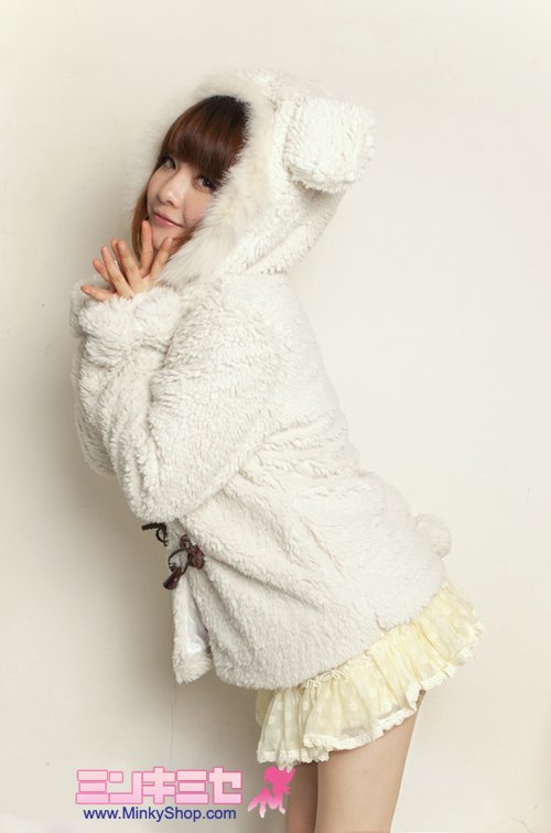 Super Cute Bear Ear Toggle Jacket