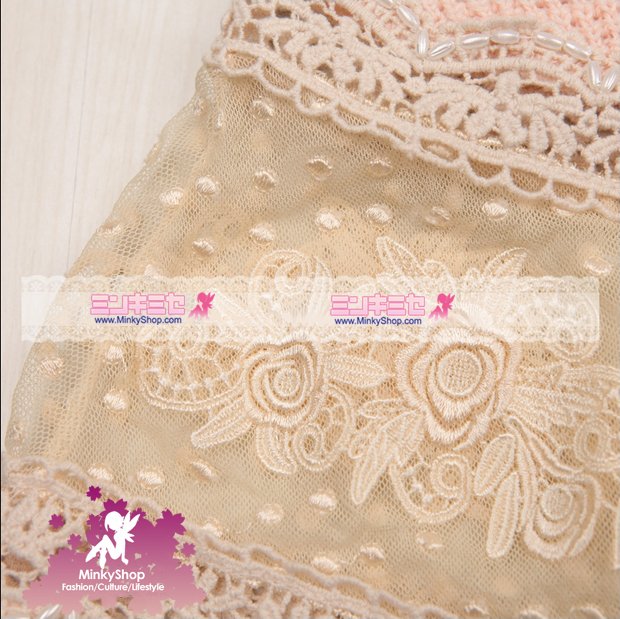 Snidel Crochet Embroidered Knitted Cape