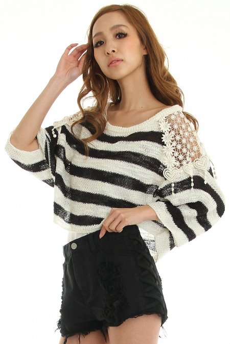 Snidel Embroidery Shoulder Pullover