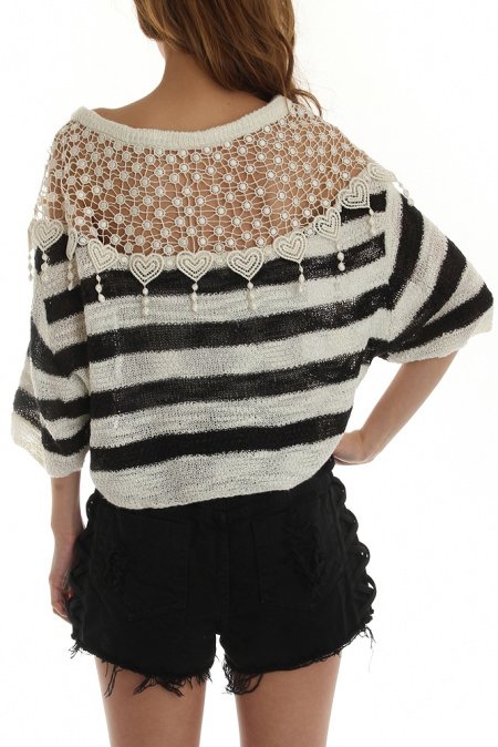 Snidel Embroidery Shoulder Pullover