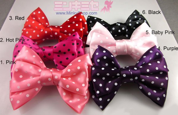 Cute Polka dots Hair Bow
