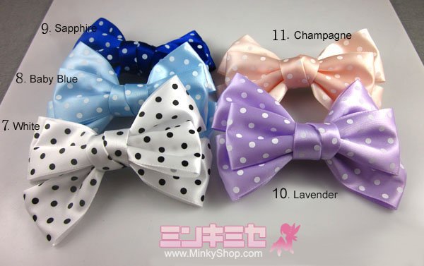 Cute Polka dots Hair Bow